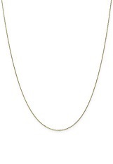 adorable teeny dc cable yellow gold baby necklace